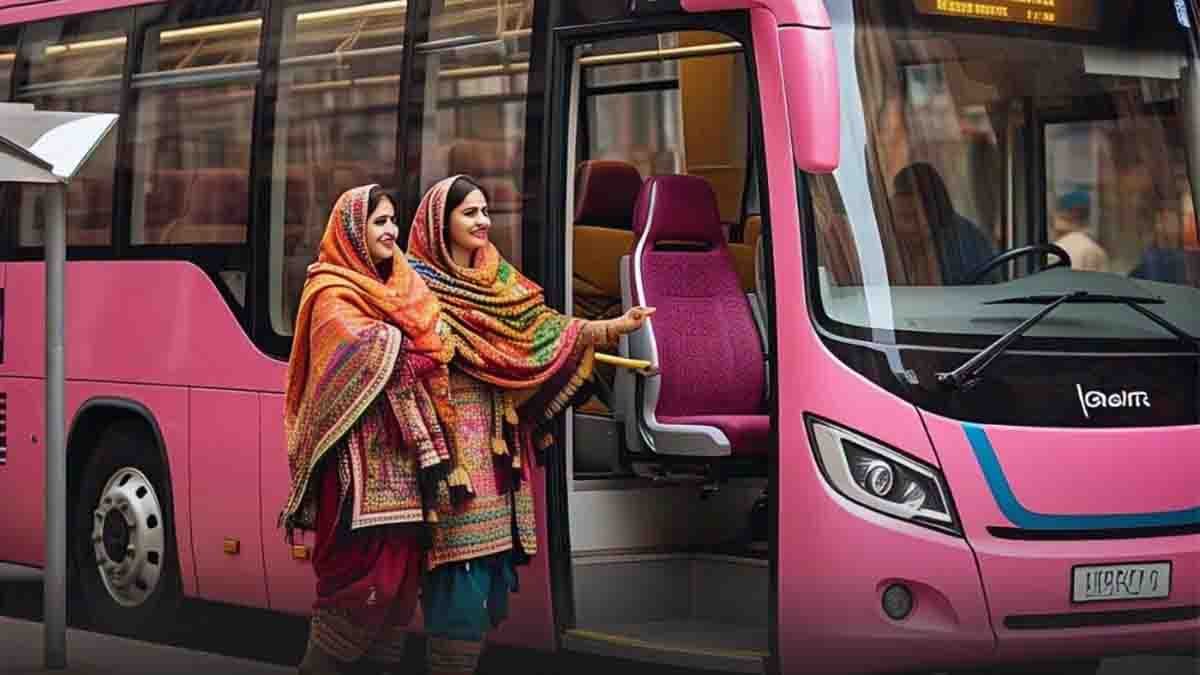 pink bus