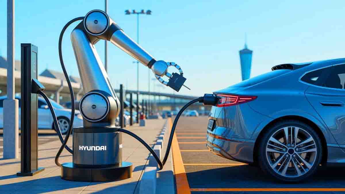 AI Charging Robot for EVs