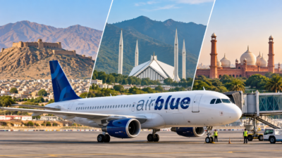 Airblue Direct Flights Connecting Quetta with Islamabad and Lahore