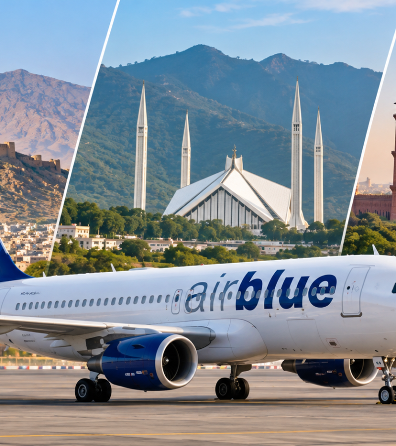 Airblue Direct Flights Connecting Quetta with Islamabad and Lahore
