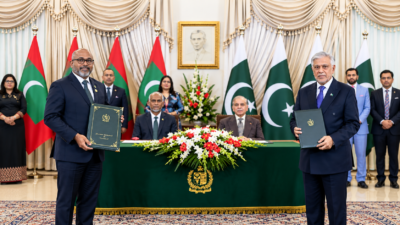 Pakistan and Maldives Sign 20 MoUs, Set $200 Million Trade Target Within Two Years