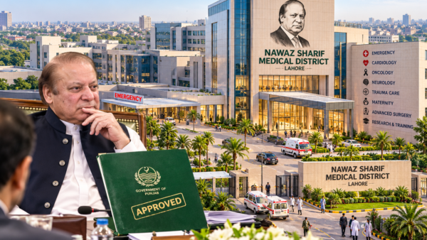Punjab Approves Rs18 Billion Nawaz Sharif Medical District for Lahore