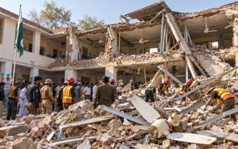 At Least 34 Children and Teacher Killed in Peshawar School Roof Collapse