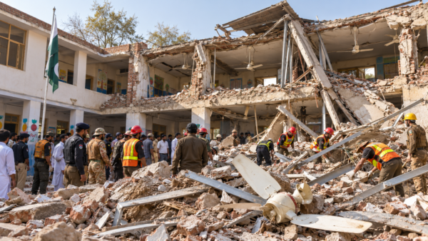 At Least 34 Children and Teacher Killed in Peshawar School Roof Collapse